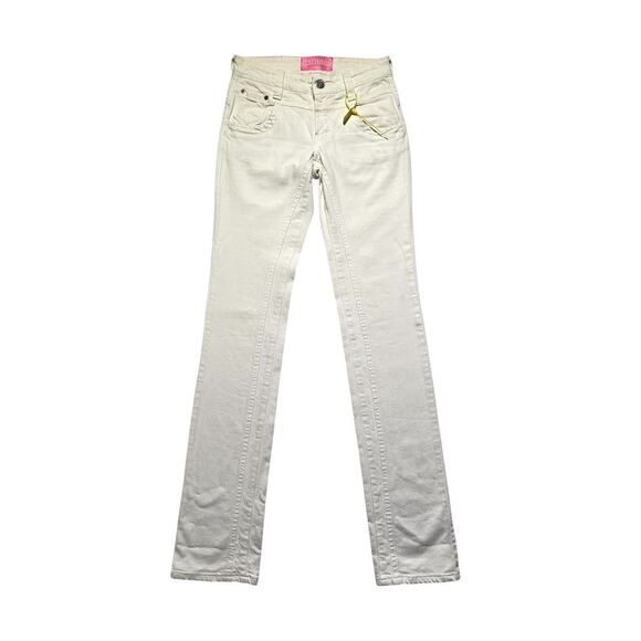 Vintage rhinestone logo denim